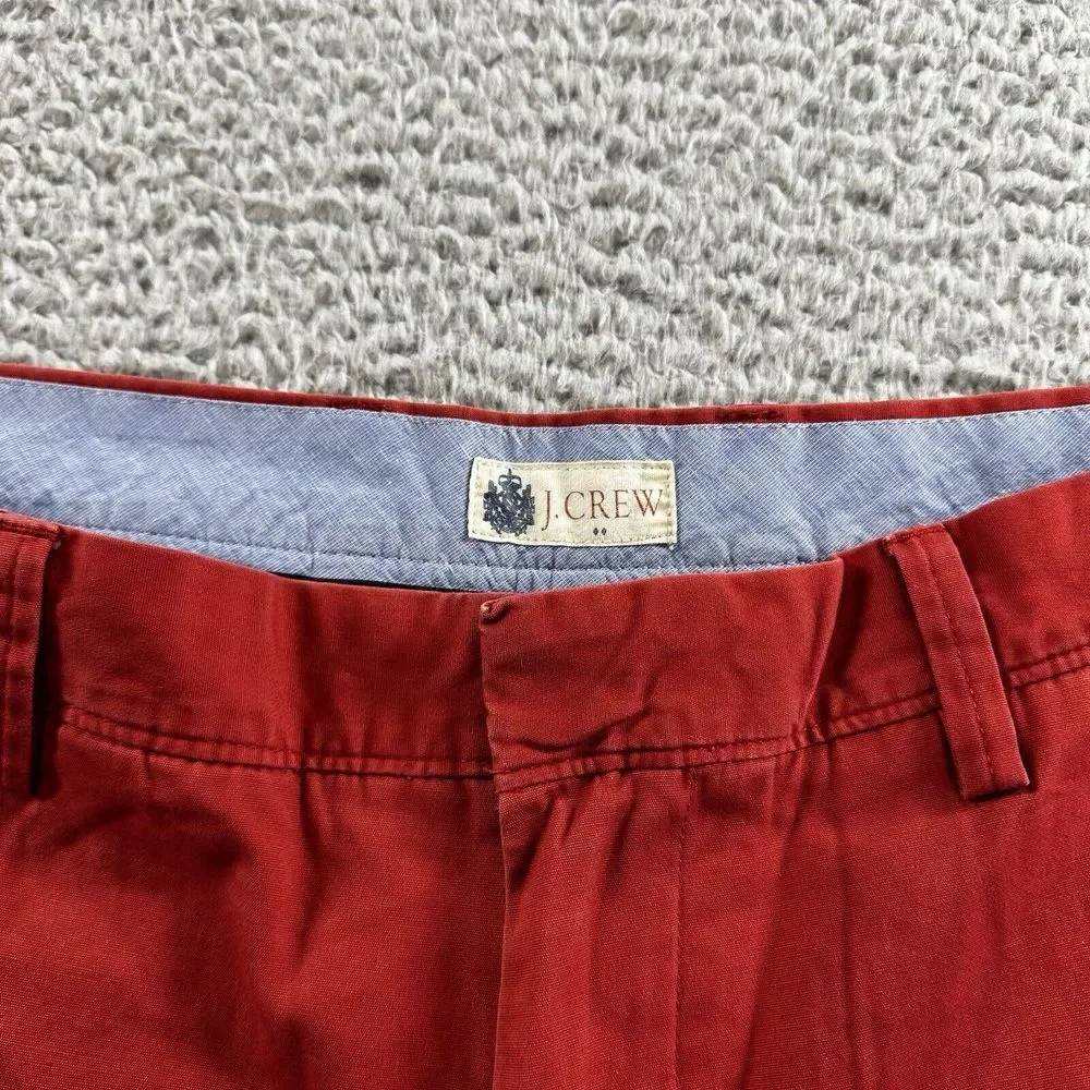 J.Crew Factory Rivington Shorts‎ Mens 34 Red Chino 11